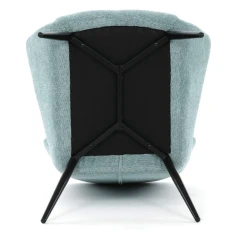 Křeslo ušák, modrá, látka, AK-H9206 BLUE2