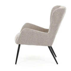 Křeslo ušák, hnědá, látka, AK-H9206 COF2