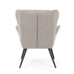 Křeslo ušák, hnědá, látka, AK-H9206 COF2