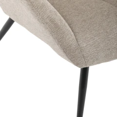 Křeslo ušák, hnědá, látka, AK-H9206 COF2