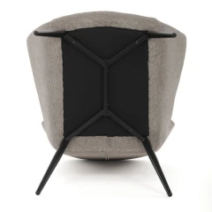 Křeslo ušák, hnědá, látka, AK-H9206 COF2