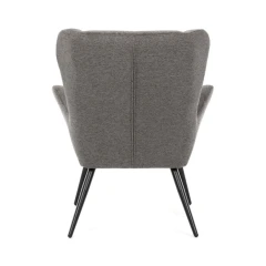 Křeslo ušák, šedá, látka, AK-H9206 GREY2
