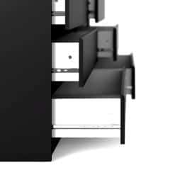 Komoda Simplicity 6s woodgrain černá (ilustrační fotografie)