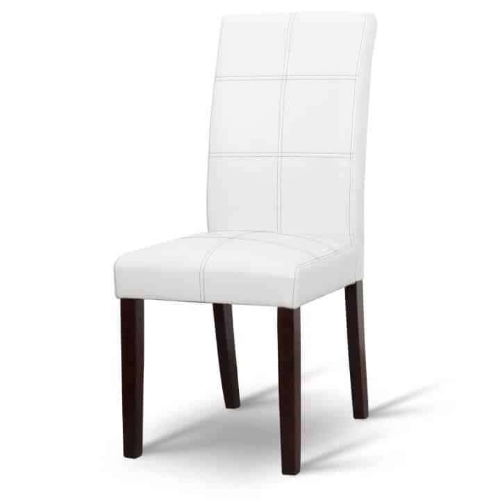 ATAN Jídelní židle RORY NEW - bílá / tmavý ořech - II.jakost