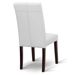 Jídelní židle, bílá / tmavý ořech, RORY NEW