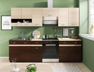 Kuchyňská linka Largo 180/240 dub sonoma tmavá/světlá