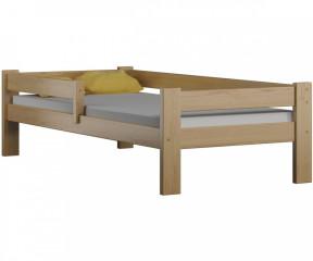 Dětská Postel DP 018 - Surové dřevo, pro matraci 70x160 cm, bez úložných prostorů č.1