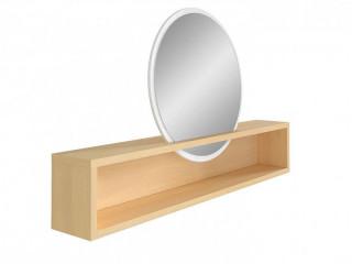 Zrcadlo Pori NAD - bílý lesk č.2