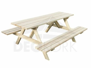 Masivní dřevěný pivní set z borovice 160 cm síla 28 mm
