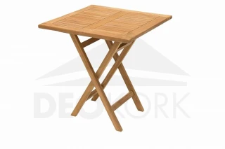 Zahradní skládací stůl ILLA 70x70 cm (teak)