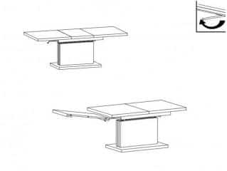 Konferenční stolek MILLI - bílá/dub sonoma č.4