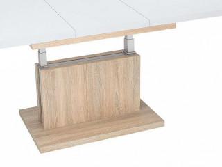 Konferenční stolek MILLI - bílá/dub sonoma č.2