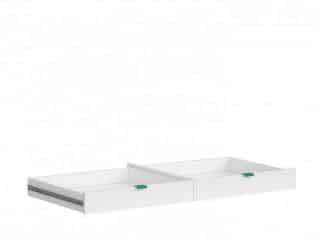 Šuplík do psacího stolu Princeton SZU/BIU - bílý lesk/zelená č.3