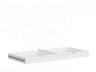 Šuplík do psacího stolu Princeton SZU/BIU - bílý lesk/šedá č.2