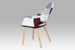 Jídelní židle patchwork / natural CT-734 PW2