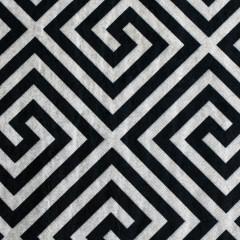 Koberec, černo-bílý vzor, 80x200, MOTIVE