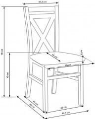 Dřevěná židle Dariusz 2 bílá - II.jakost č.7