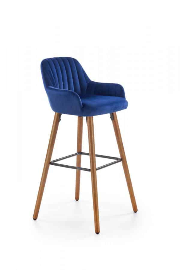 Levně Halmar Barová židle H-93 - modrá