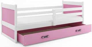 Dětská postel Riky 90x200 - bílá/růžová č.3