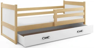 Dětská postel Riky 90x200 - borovice/bílá č.1