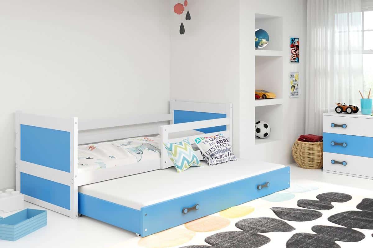 Levně Falco Dětská postel Riky II 90x200 - bílá/modrá