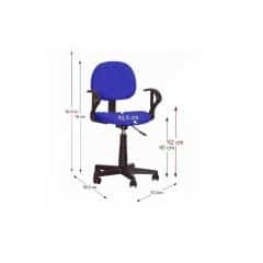 Kancelářská židle TC3-227 - modrá č.2