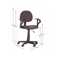 Kancelářská židle TC3-227 - černá č.2
