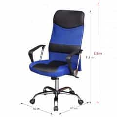 Kancelářská židle TC3-973M - černo-modrá č.2