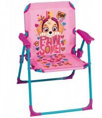 Dětská campingová židlička Tlapková patrola - růžová