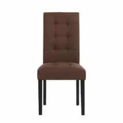 Jídelní židle, hnědá / černá, REFINA