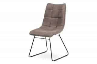 Jídelní židle, lanýžová látka, kov matná černá DCH-414 LAN3