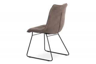 Jídelní židle, lanýžová látka, kov matná černá DCH-414 LAN3