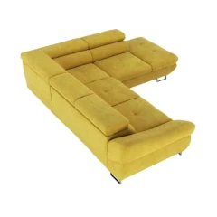 Rohová sedací souprava, hořčicová, pravá, FABIA