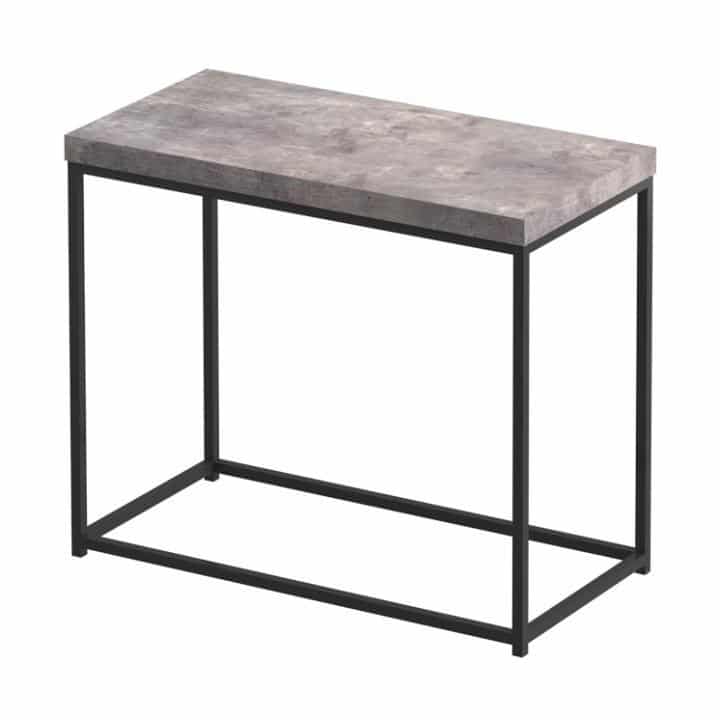 Tempo Kondela Příruční stolek TENDER - černá / beton
