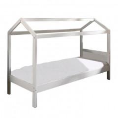 Montessori postel, borovicové dřevo, bílá, IMPRES