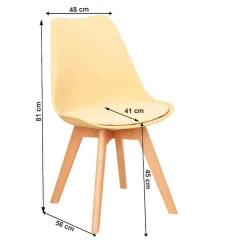 Židle, capuccino vanilková / buk, BALI 2 NEW