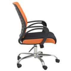 Kancelářská židle, oranžovo / černá, Lizbon