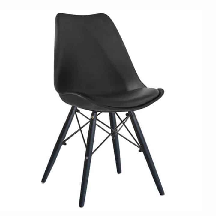 Tempo Kondela Jídelní židle KEMAL NEW - černá / dřevo + kupón KONDELA10 na okamžitou slevu 3% (kupón uplatníte v košíku)
