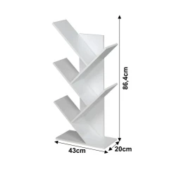 Regál, bílá, Baki New TYP 3