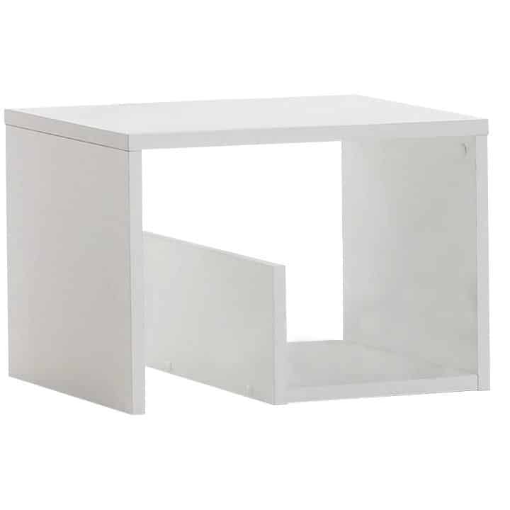 Tempo Kondela Příruční stolek VOLKER - bílá + kupón KONDELA10 na okamžitou slevu 3% (kupón uplatníte v košíku)