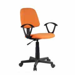 Kancelářská židle, oranžová / černá, TAMSON