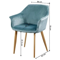 Křeslo, látka mentolová / buk, ODOVEL