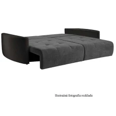 Prostorná pohovka, bílá/šedá/světle šedá/pudrově růžové, PORTO BIG SOFA