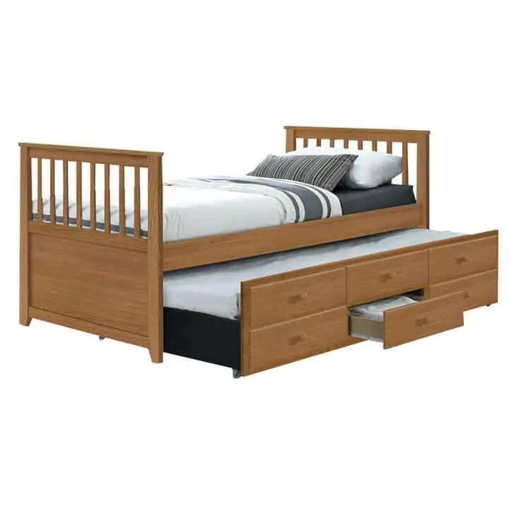 Postel s přistýlkou AUSTIN NEW, 90x200 - dub - II.jakost