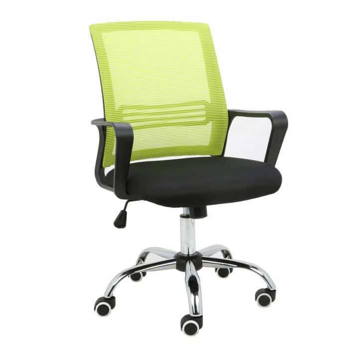 Tempo Kondela Kancelářská židle APOLO - síťovina zelená / látka černá + kupón KONDELA10 na okamžitou slevu 3% (kupón uplatníte v košíku)