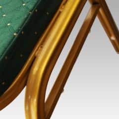 Židle ZINA NEW - látka zelená / matný zlatý rám č.4