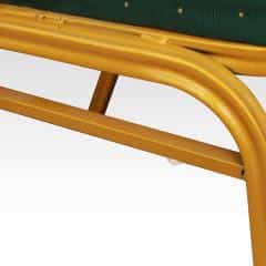 Židle ZINA NEW - látka zelená / matný zlatý rám č.5