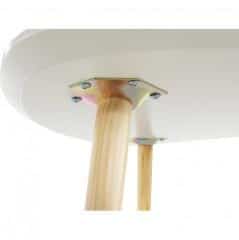 Příruční stolek TAVAS - bílá/přírodní dřevo č.4