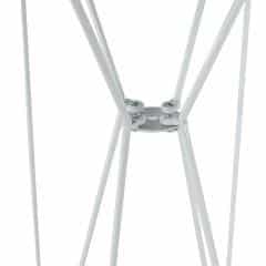 Příruční stolek RUBEN - černý dub / bílé kovové nohy č.5