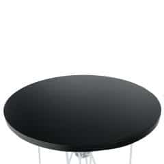 Příruční stolek RUBEN - černý dub / bílé kovové nohy č.6